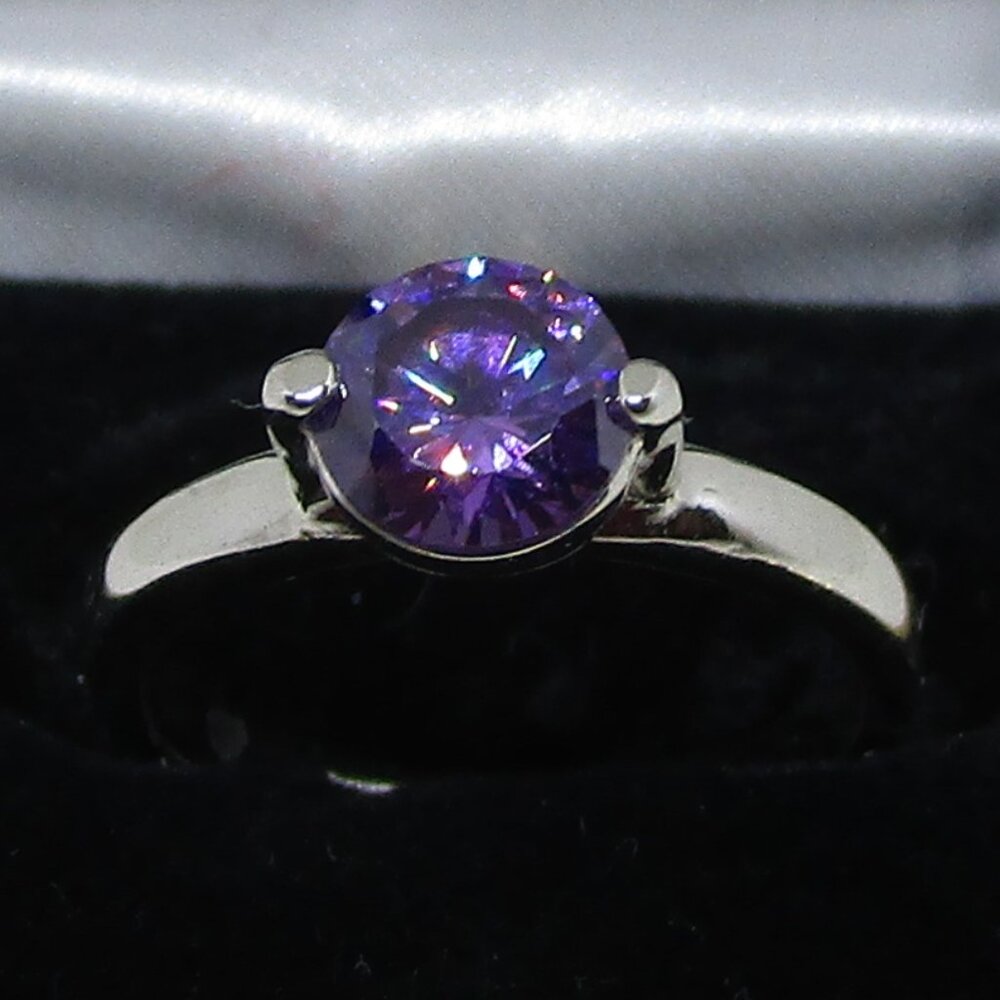 Small Solitaire Stone Set Ring - image 3